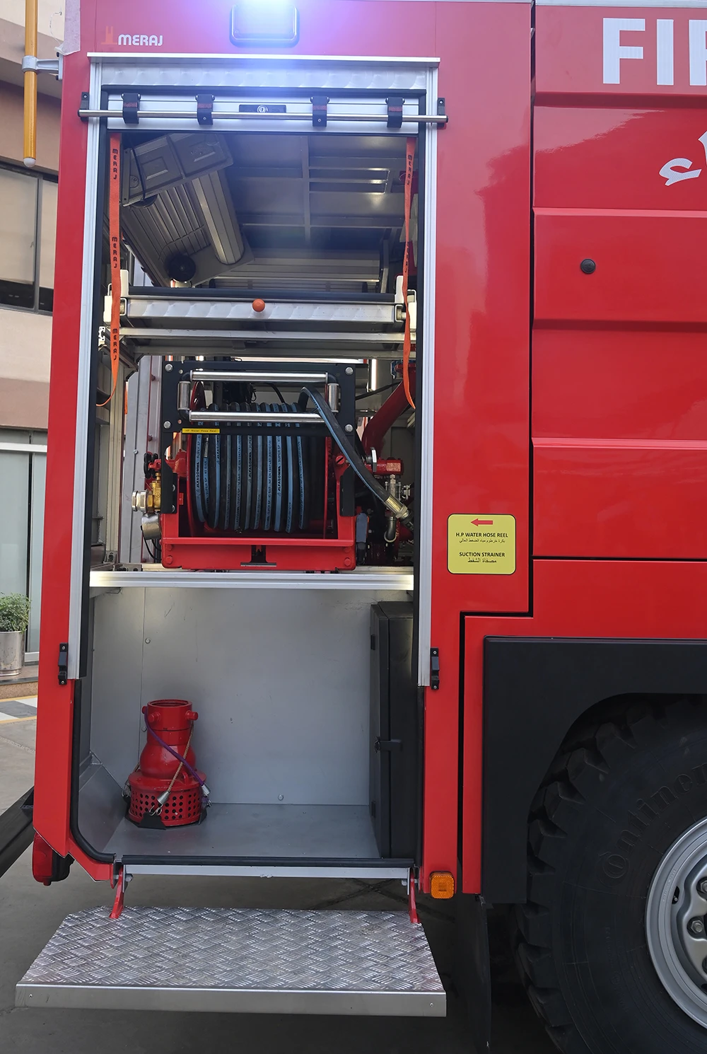 Urban Fire Truck onboard system detail